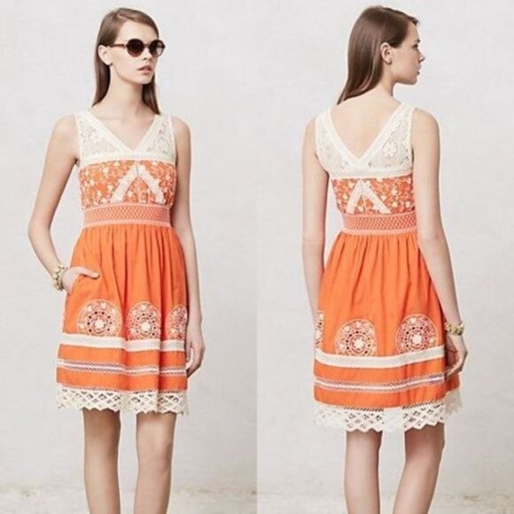 Anthropologie | Moulinette Soeurs Aniko Lace Dress, size 0 - Picture 1 of 16